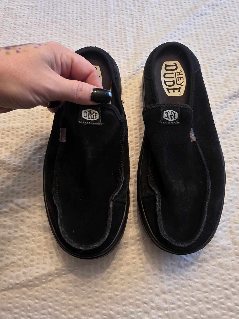Hey Dude Austin Lift Women’s Black Slip-On Shoes 7
